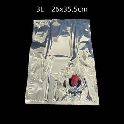 Aluminum Foil 10Pcs Sealed Wine Bags Beer Water Storage Light Faucet Inflatables