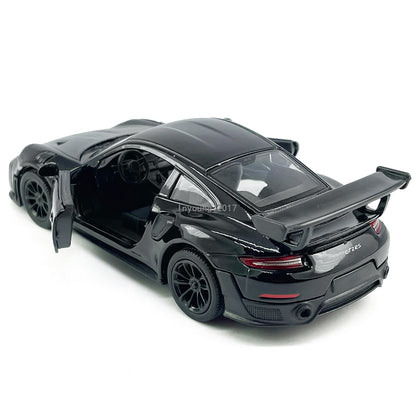 1/36 Porsche 911 GT2 RS Model Car Diecast Toy Vehicle Toys for Boys Kids Black