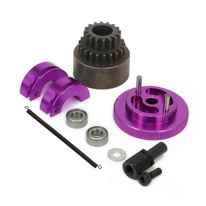 Metal 16-21T Double Gear Clutch Flywheel Bearing For HSP 94122 02023 1/10 RC n