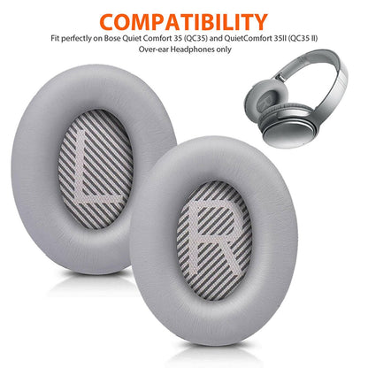 1Pair L+R Ear Pads Cushion Cover For Bose QuietComfort QC35/QC35 II Headphones