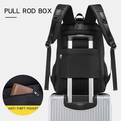 Men Backpacks 17 Inch Laptop USB Charging Bag Anti-theft Fashion Travel Rucksack