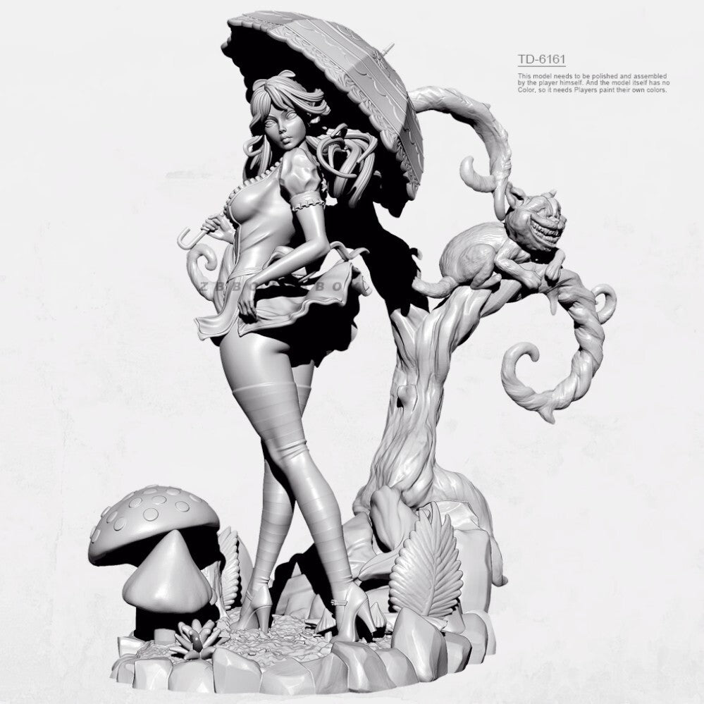1/24 resin figure model kit Alice's Charm 3D Printing Unassembled Unpainted