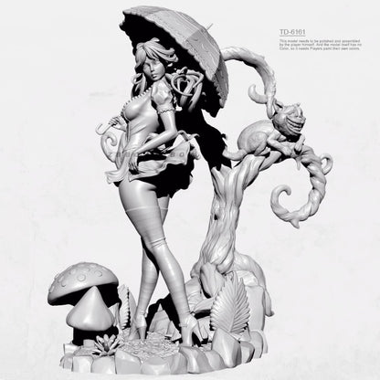 1/24 resin figure model kit Alice's Charm 3D Printing Unassembled Unpainted