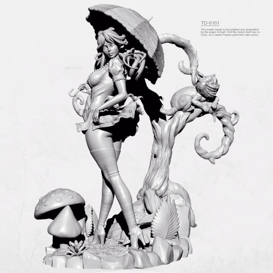 1/24 resin figure model kit Alice's Charm 3D Printing Unassembled Unpainted