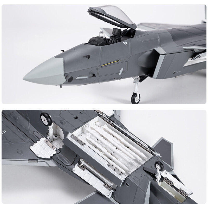 1:32 72CM China J-20 Stealth Fighter Aeroplane Diecast Military Aircraft Model