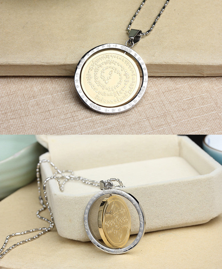 BLESSED MANDALA PENDANT: 100 SYLLABLE MANTRA OF VAJRASATTVA 6 REALM VAJRA MANTRA