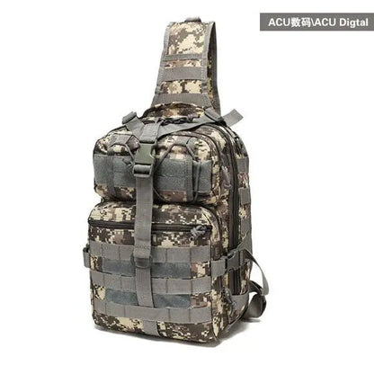 Men Nylon Crossbody Bag Tactics Canvas Shoulder Hiking Travel Outdoor Sports