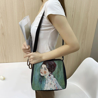 Famous Paintings Handbag Women Shoulder Bags Shopping Bag Canvas Pouch Zipper