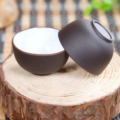 2Pcs Chinese Kungfu Tea Cup Marked Yixing Zisha Tea Set Cup Mini Cup 25Ml
