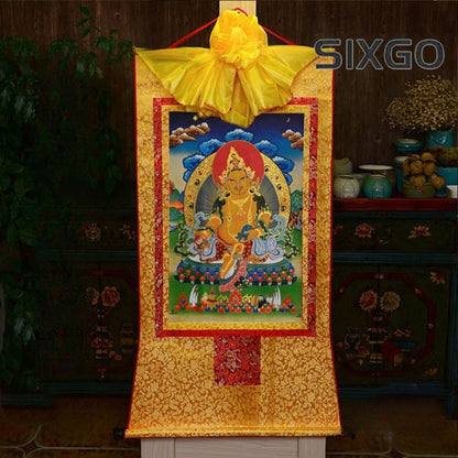 Tibetan Buddhist Hall Decoration Painting Temple Offering Blessings Supplies