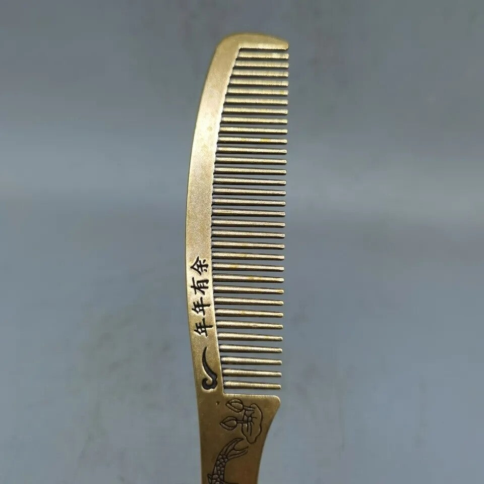 1pc Handmade Copper Comb Health Care Hair Comb