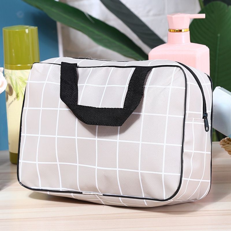 Travel Cosmetic Bag Black White Grey Blue Tote Bathroom Makeup Storage Toiletry