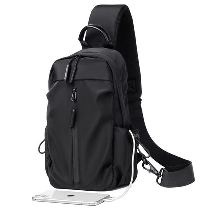 Waterproof Chest Bags Shoulder Bags Neck Sling Bag Male CrossBody Bag Fanny Pack