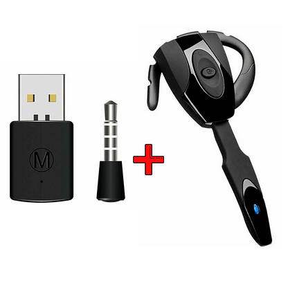 For PS4 Bluetooth Wireless USB Adapter Dongle Receiver for Headphone Microphone