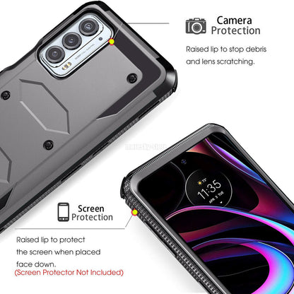 For Motorola Edge 5G UW / Edge (2021) Case Dual Layer Rugged Hybrid Phone Cover
