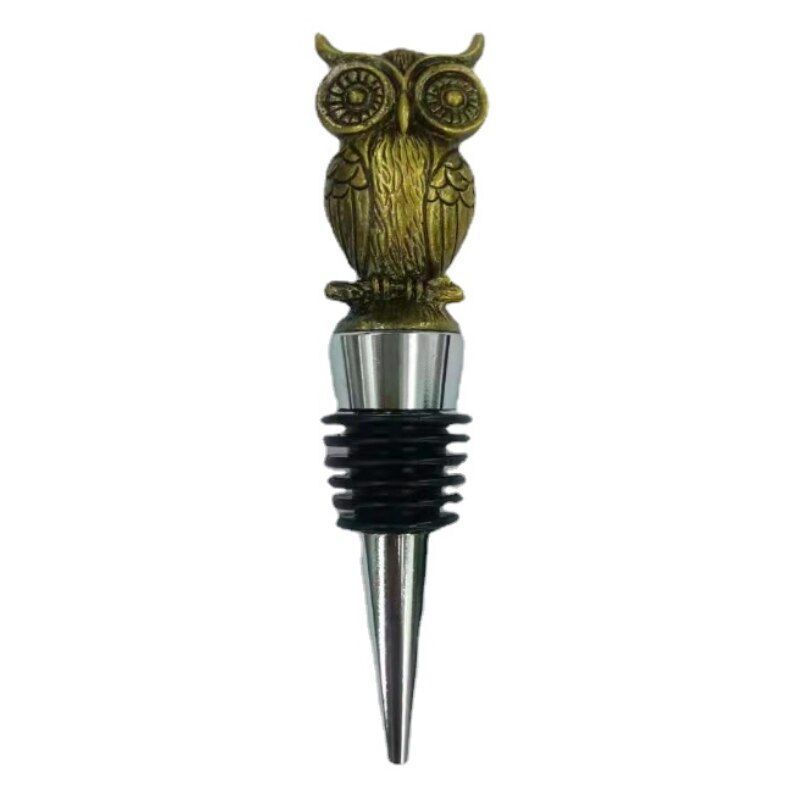 Wine Stoppers Animal Flamingo Octopus Mermaid Owl Bottle Cork 10-11cm Metal Zinc