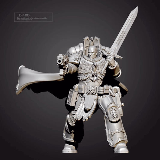 1/35 resin figure model Empire Armored Swordsman B Unassembled Unpainted