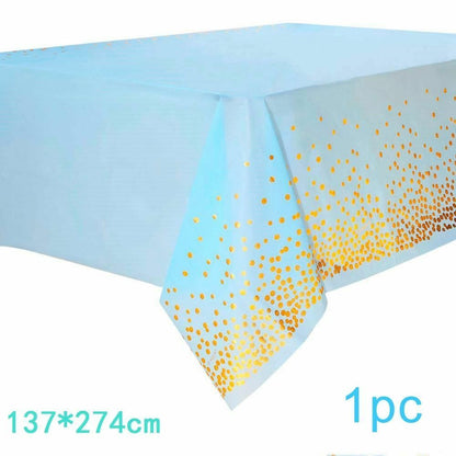 8Pcs/Set Disposable Tableware Plate/Napkin Birthday Wedding Party Decor Supplies
