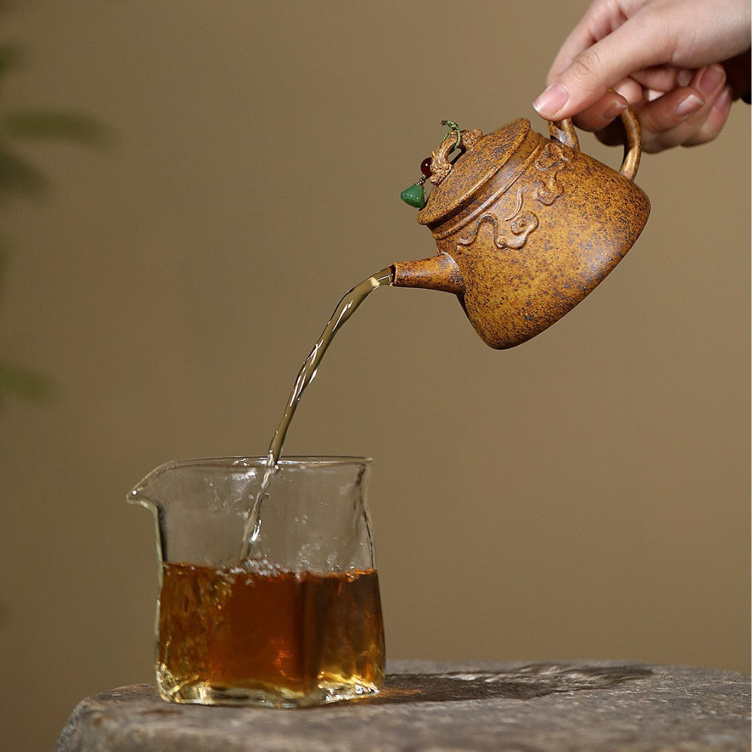 Yixing Zisha Teapot 190cc Famous Handmade Ore High-end Tea Set