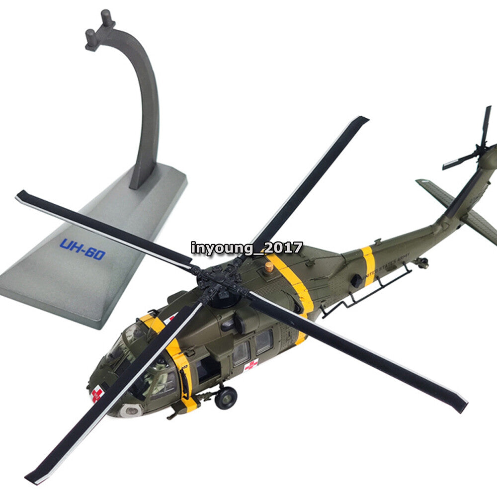 1/72 Scale Sikorsky UH-60 Black Hawk Helicopter Model Diecast Airplane Model
