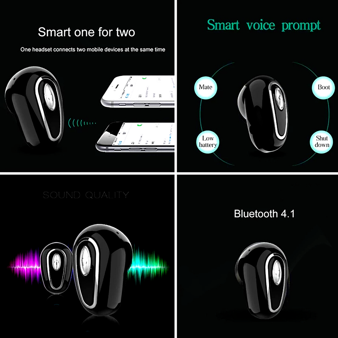 Mini Auricular Invisble Bluetooth 5.0 Auricular inalambrico For Any Smart Phone
