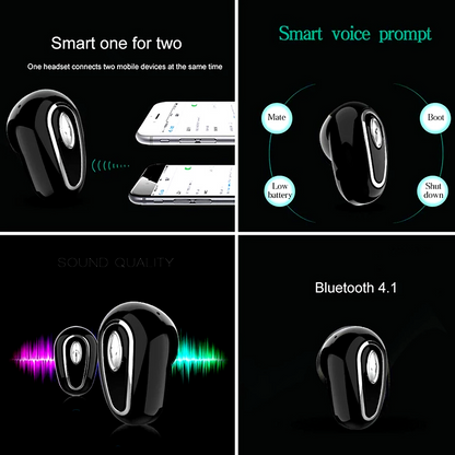 Mini Auricular Invisble Bluetooth 5.0 Auricular inalambrico For Any Smart Phone