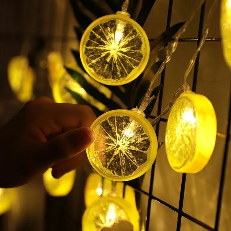 LED Lemon String Light 3M Shape Fairy Warm White Strip Battery USB Operated Wire