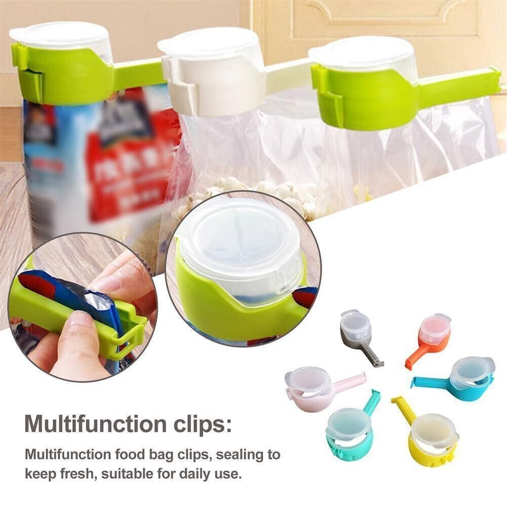 5Pcs Selladoras de Bolsa al Vacio Herramienta de Cocina Sellador de Bag Comida