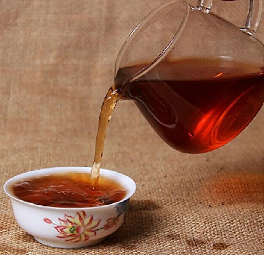 Yunnan Aromatisierter Pu'er Kuchentee Qizi Kuchentee Menghai Reifer Tee 357g
