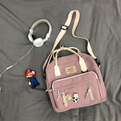3 In 1 Backpack Teenage Girl Ring Travel Shoulder Bag Female Schoolbag Woman