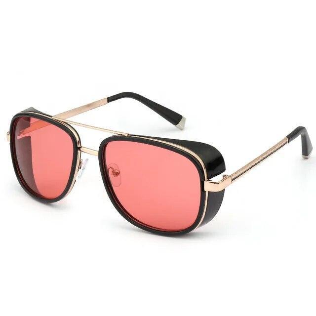 Men Retro Sunglasses Iron Man Tony Stark Vintage Eyeglasses Male Fashion Eyewear