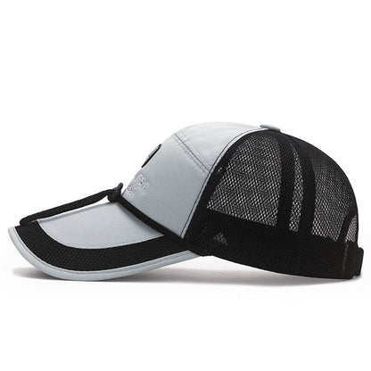 Sports Sun Hat Baseball Cap Mesh Fishing Cap Visor Hat Unisex Fishing Sport
