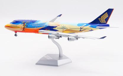 1:200 SQ Wings Singapore Airlines B747-400 Passenger Airplane Diecast Model