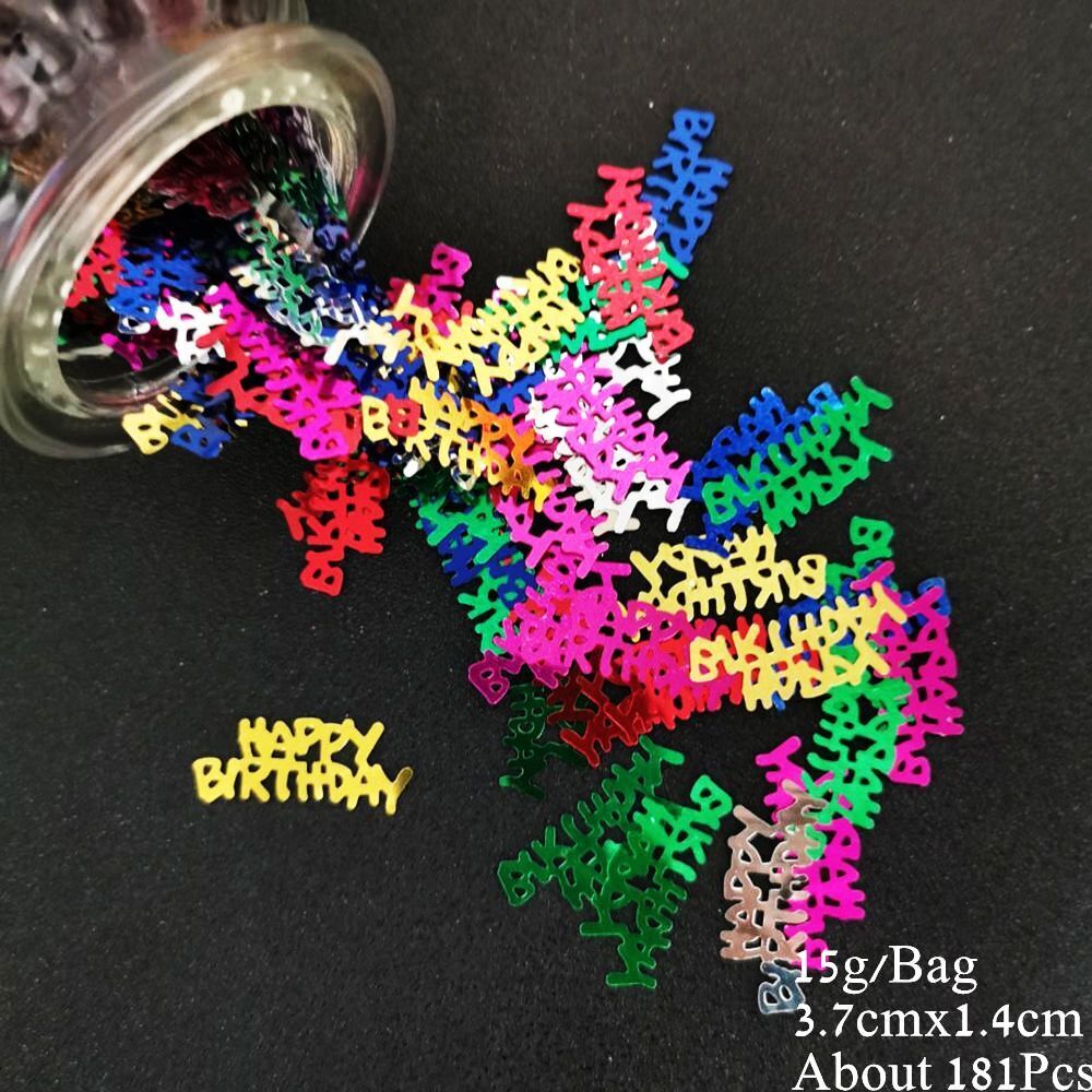Number 18 Confetti 15g PVC Sequin Birthday Party Anniversary Event Balloon Decor