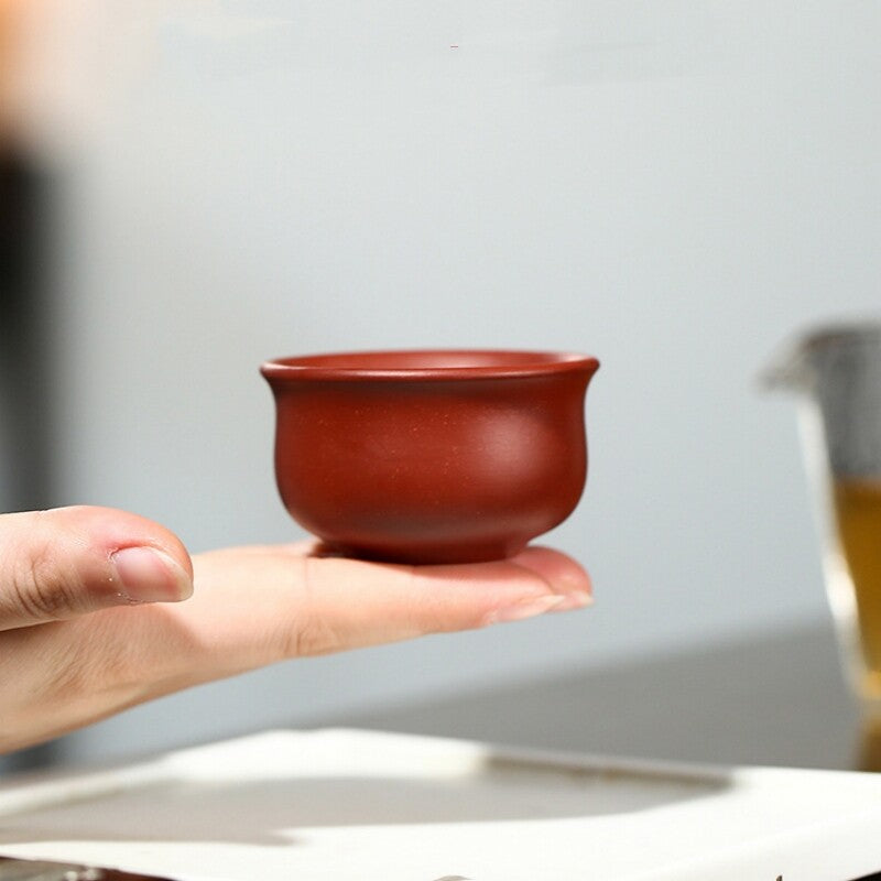 2pcs/lot Chinese Real Yixing Zisha Dahongpao Clay Tea Cup Marked Master Cup 50ml