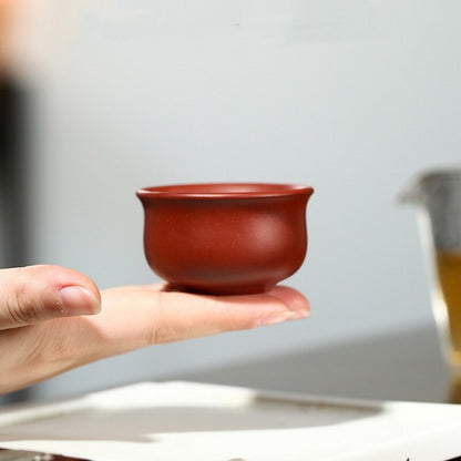 2pcs/lot Chinese Real Yixing Zisha Dahongpao Clay Tea Cup Marked Master Cup 50ml
