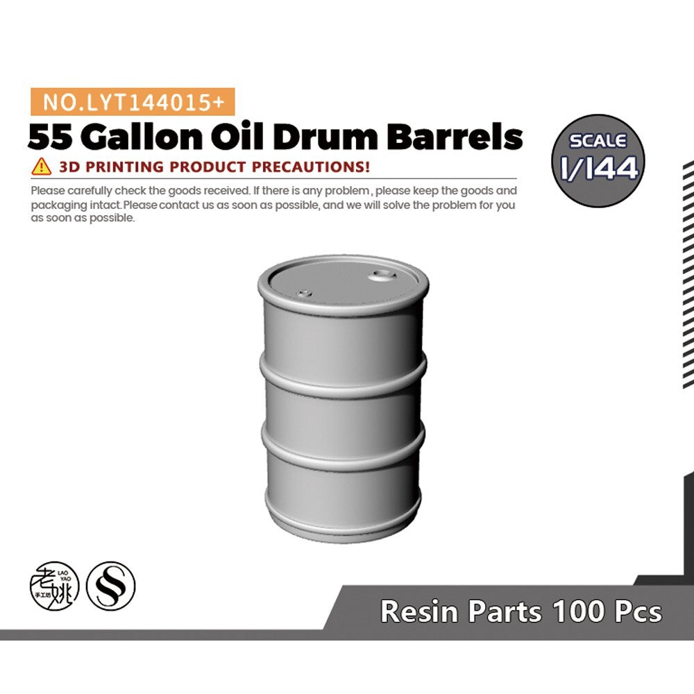 Yao's Studio LYT144015+ 1/144 55 Gallon Oil Drum Barrels For Scene model