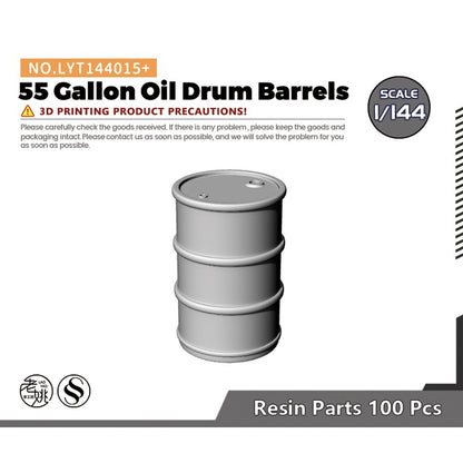 Yao's Studio LYT144015+ 1/144 55 Gallon Oil Drum Barrels For Scene model