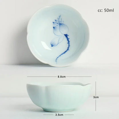 Hand-painted Ceramic Teacups Tea Sets Household Chinese Tea Sets