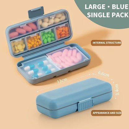 Pill Organizers 8-5 Grids Portable Moisture Proof Travel Medicine Box Container
