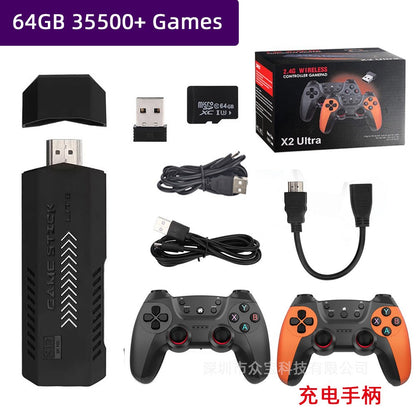 X2 Ultra Game Stick Retro Game Console 4K HD 2.4G Wireless 64GB-256GB