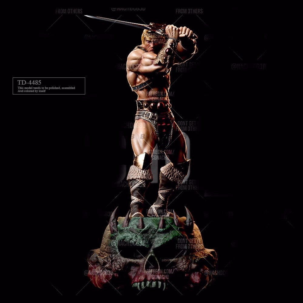 1/35 resin figure model Fantasy Male Warrior New Herman Unassembled Unpainted