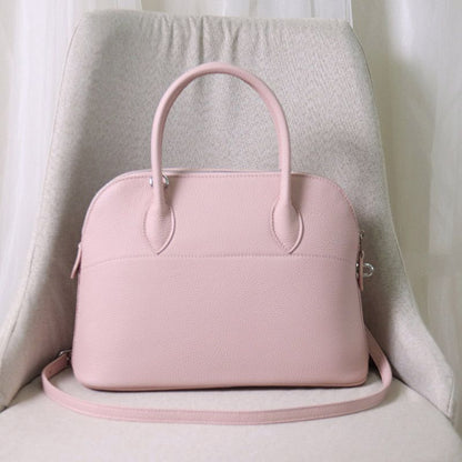 Shell Handbag Cowhide Bag Genuine Leather Crossbody Shoulder Bag S/M/L 18*7*13CM