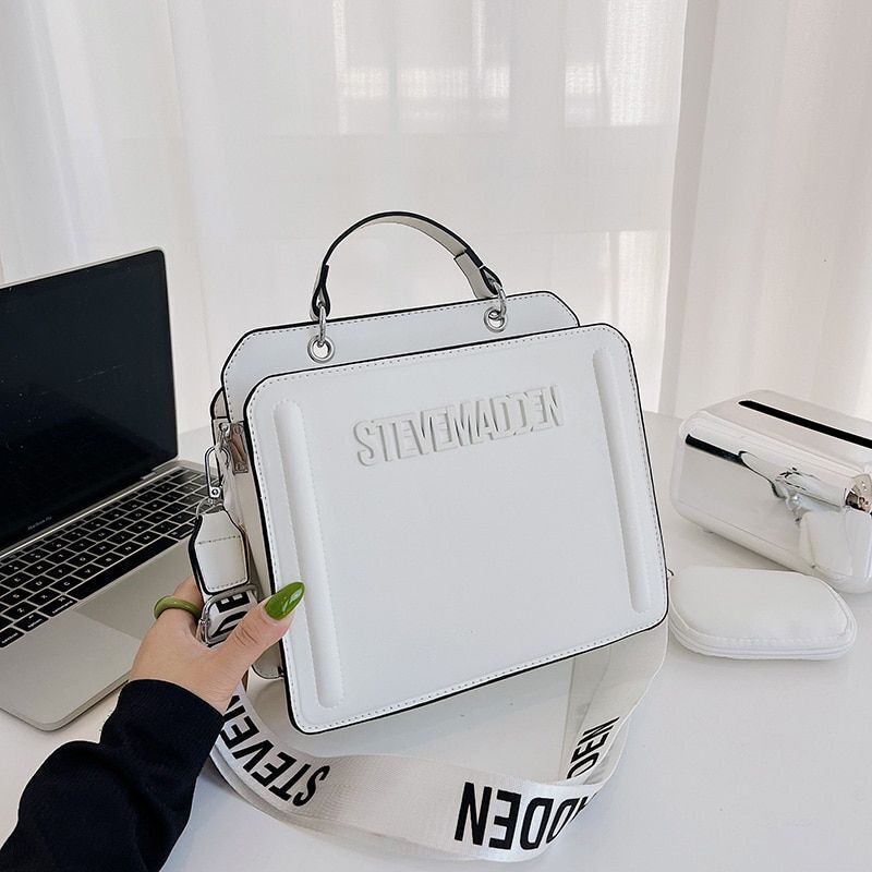 Luxury Shoulder Tote Bag Handbag Black White Red Blue Yellow Green Pink Purse