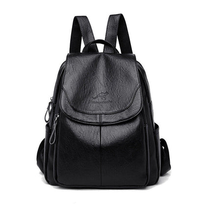 Premium PU Leather Backpack Women Vitange Satchel Rucksack Travel Shoulder Bag