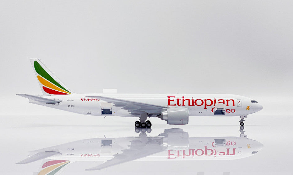 1:400 JC Wings Ethiopian Cargo BOEING 777-200F Airplane Diecast Aircraft Model