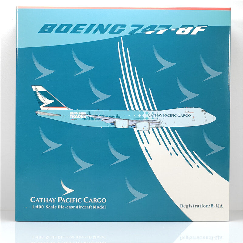 1:400 Y Wings CATHAY PACIFIC CARGO BOEING B747-8F Airplane Diecast Plane Model