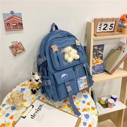 Backpacks Waterproof Multi-Pocket Nylon School Student Laptop Pack Traveling Bag