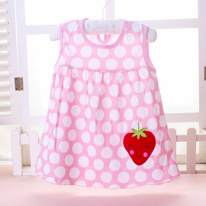 Baby Dress Girls Infantile Cotton Children's Clothes Flower Style Kids Clothing