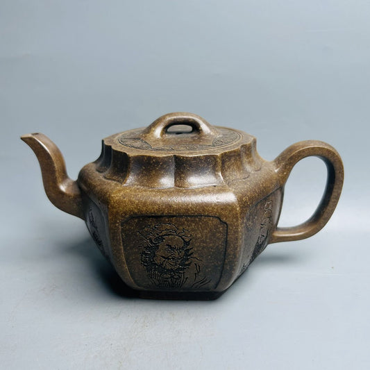 Vintage Chinese Yixing Purple Clay Teapot Zisha Ceremony Teaware Collection Rare
